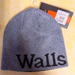 Walls Gray Beanie with Black Logo